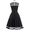 Belle Poque Stock Ärmelloser Rundhals N / T Taft Retro Vintage Picknick Partykleid BP000112-3